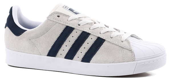 Adidas Superstar Vulc Adv Skate Shoe - White/Navy
