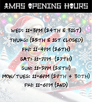 Xmas Opening Hours